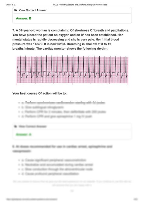 how hard is the acls test|acls pretest questions.